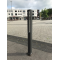 Ornamental bollard | square steel tube 70 x 70 mm | series 4073B | removable, with triangular locking mechanismacc. with DIN 3223, self-engaging lockwith hot-dip galvanized ground socket part-no. 470.10approx. 500 mm below ground